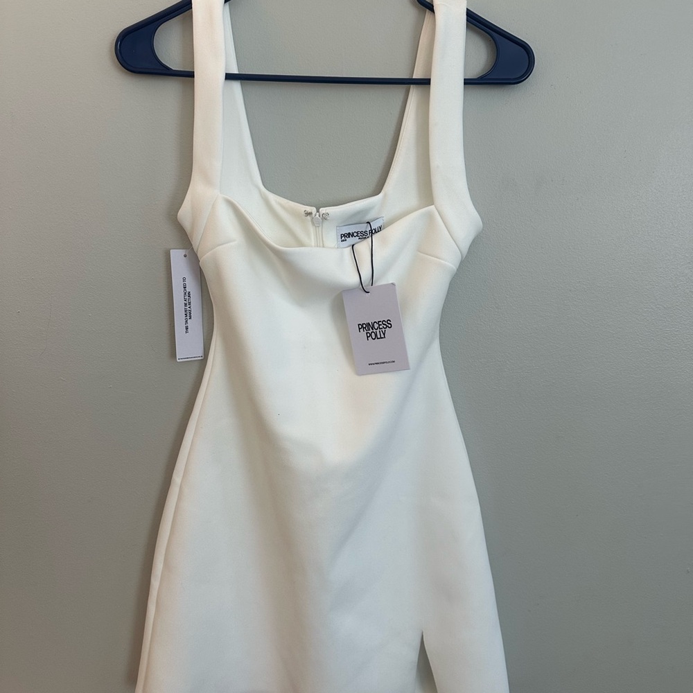 Princess Polly Cream Mini Dress